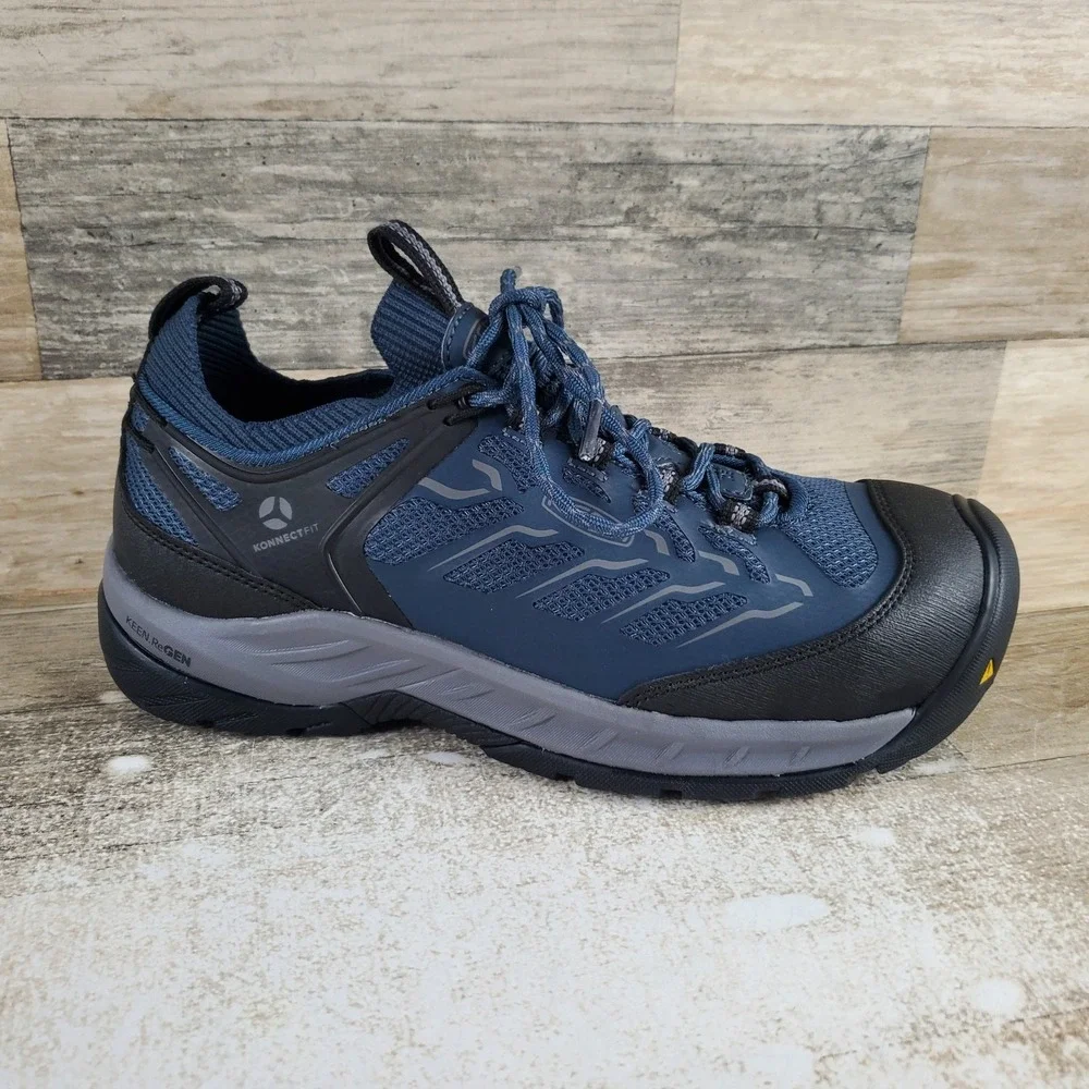Keen Utility Flint II Sport Work Boots Womens Sz 9 M Midnight Navy Steel Gray